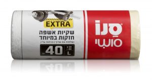 סנו סושי  שקיות אשפה   EXTRA חזקות במיוחד!