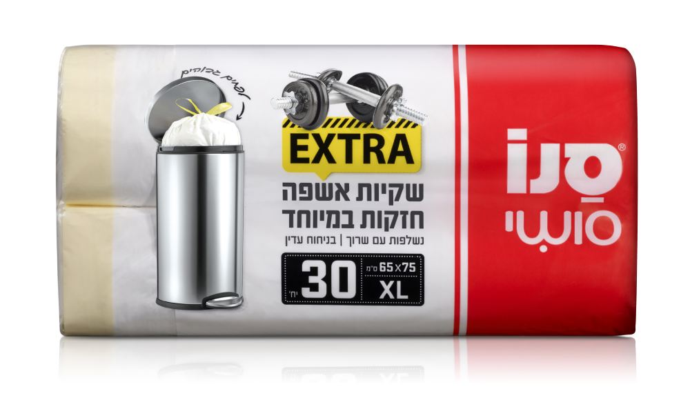 סנו סושי 30 שקיות אשפה XL חזקות במיוחד