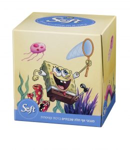 Sano Soft  Sponge Bob Boxed Nose Wipes