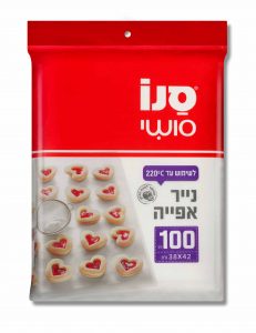 סנו סושי 100 דפי נייר אפייה