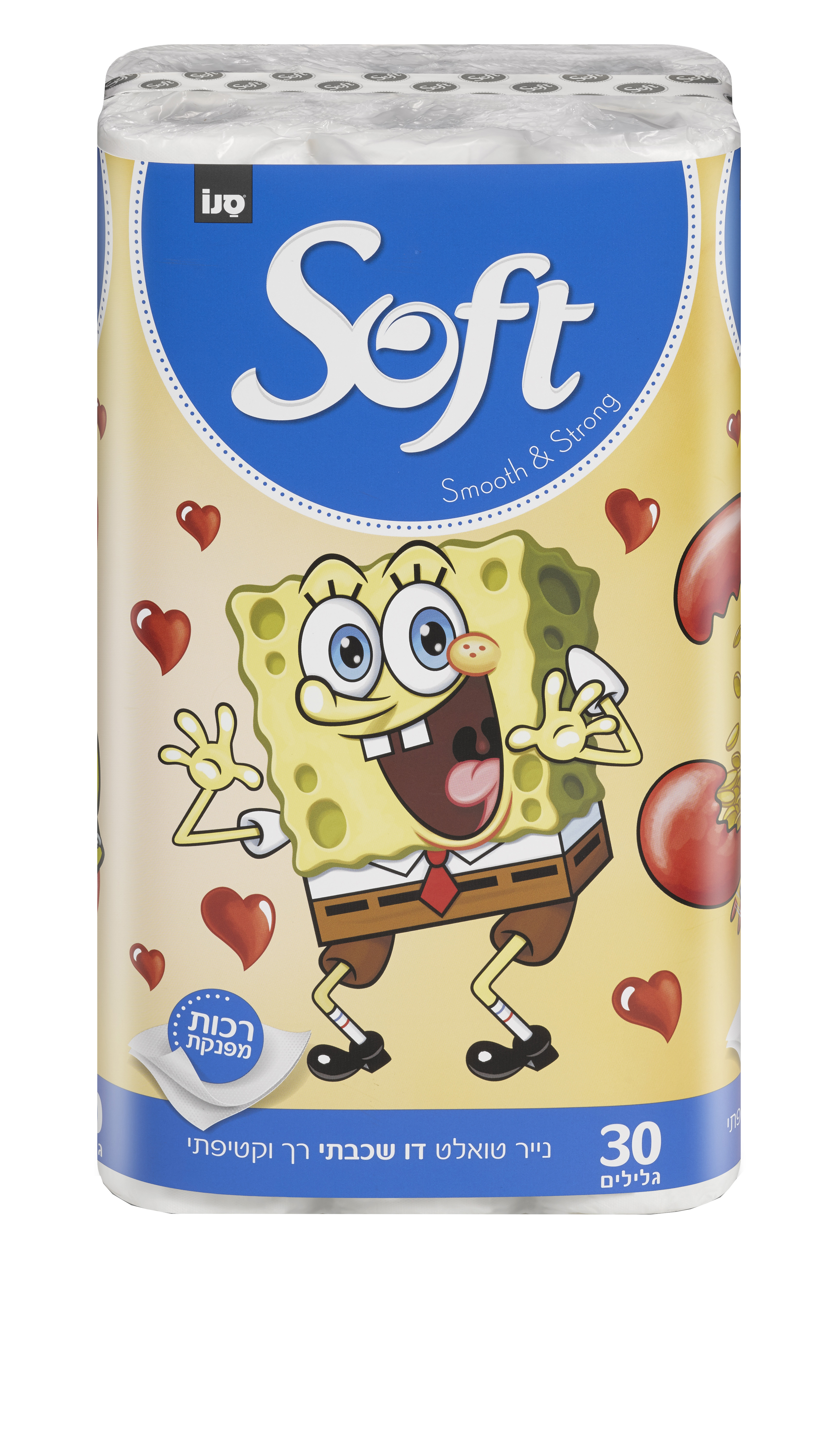סנו סופט בוב ספוג נייר טואלט